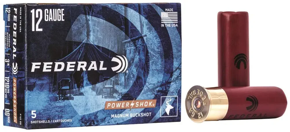 FEDERAL 12GA 3 MAG. 15 PELLETS-00 BUCK 5 RD/BX 50 BX/CS ERAL 12GA 3 MAG. 15 PELLETS-00 BUCK 5 RD/BX 50 BX/CS Ammo