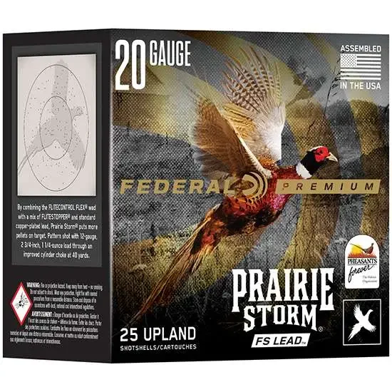 FEDERAL 20GA 2-3/4 MAX 1OZ 6 SHOT FS LEAD 25 RD/BX 10 BX/CS ERAL 20GA 2-3/4 MAX 1OZ 6 SHOT FS LEAD 25 RD/BX 10 BX/CS Ammo