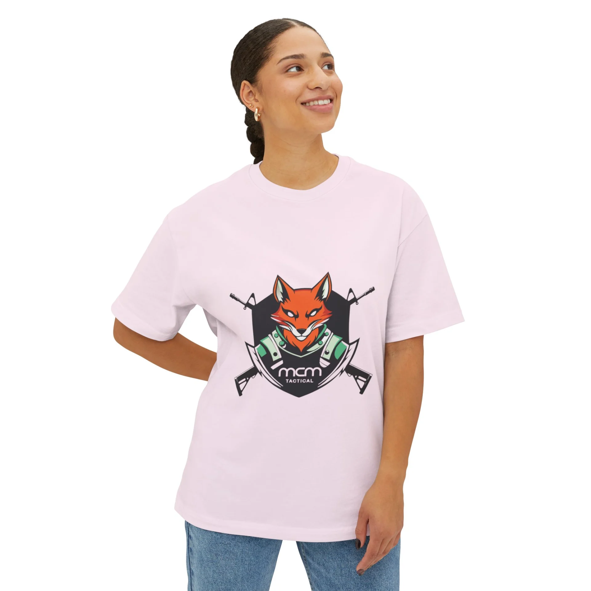 Unisex Graphic Oversized Tee - Trendy Fox Design, Casual Wear, Street Style, Gift for Him/Her, Summer Essential, Colorado Pride - Image 7