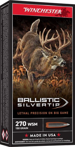 WINCHESTER SUPREME 270 WSM - 150GR SILVER TIP 20RD 10BX/CS - Image 2