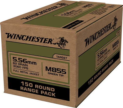 WINCHESTER USA 5.56X45 62GR Ammo - GREEN TIP 600RD CASE LOT GREEN TIP 600RD CASE LOT Ammo