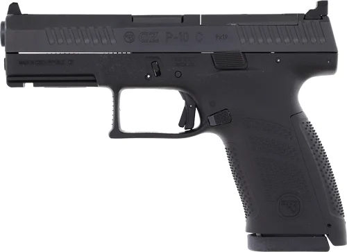 CZ P-10 C OR 9MM FS 15RD - REVERSIBLE MAG CATCH BLACK - Image 2