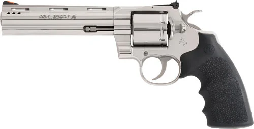 COLT GRIZZLY 357MAG 6" 6RD - POLISHED STAINLESS HOGUE GRIPS - Image 2