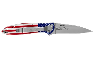 KERSHAW LEEK 3" USA FLAG/SLV - Image 2