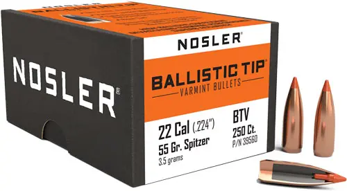 NOSLER BULLETS 22 CAL .224 - 55GR BALLISTIC TIP 250CT - Image 2