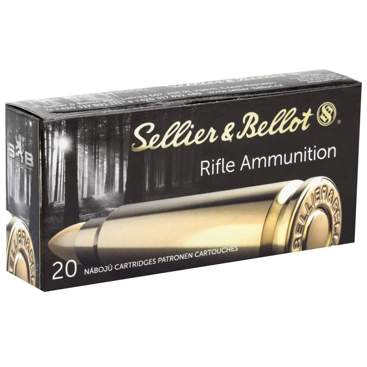 Sellier & Bellot Rifle Ammunition .30-06 Sprg 180 Gr SPCE Ammo - 20/box 20/box Ammo