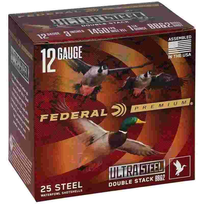 eral Ultra Steel Shotshells 12ga 3 1-1/4oz 1450 Fps BB 10/ct Ammo