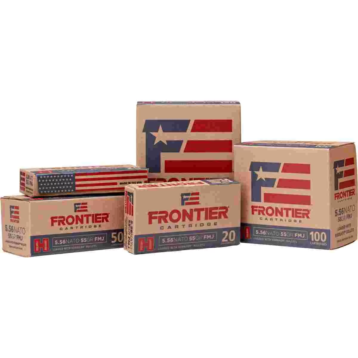 nady Frontier XM193 Oriented Rifle Ammunition 5.56mm 55gr FMJ 3240 Fps 150/ct Ammo